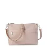 C&A Damen Umhängetasche Polyester|Synthetisch Unifarben hellbeige 1 size