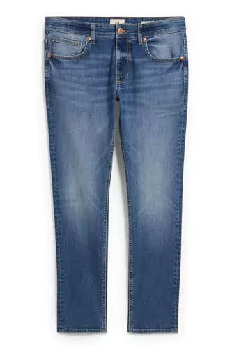 C&A Herren 5-Pocket Jeans Casual Skinny Stretch|Polyester|Baumwolle|Denim|Lycra Jeans-blau W32 L30