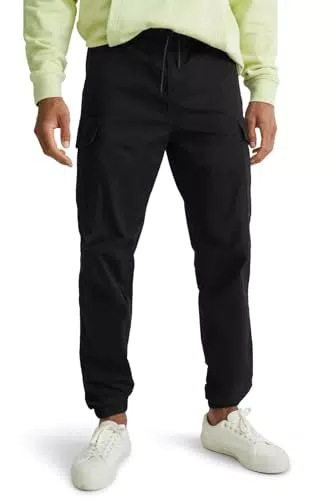 C&A Herren Cargo Lycra|Stretch|Baumwolle Hosen Unifarben Jeans-grün M