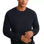 C&A Herren Pullover Rundhalsausschnitt Unifarben dunkelblau