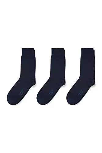 C&A Herren Socken Unifarben 3er Pack|Multipack dunkelblau 43-46