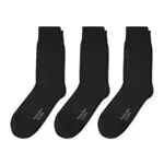 C&A Herren Socken Unifarben 3er Pack|Multipack schwarz 43-46