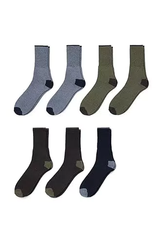 C&A Herren Socken Unifarben 7er Pack|Multipack dunkelgrün/dunkelblau 39-42