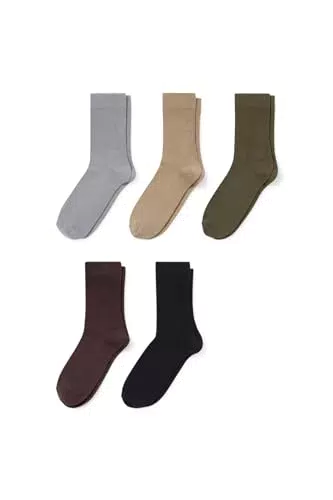 C&A Herren Socken Unifarben Multipack|5er Pack dunkelbraun 43-46