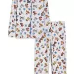 C&A Kinder Jungen Pyjama Set Relaxed Fit Bedruckt Paw Patrol hellgrau-Melange 98