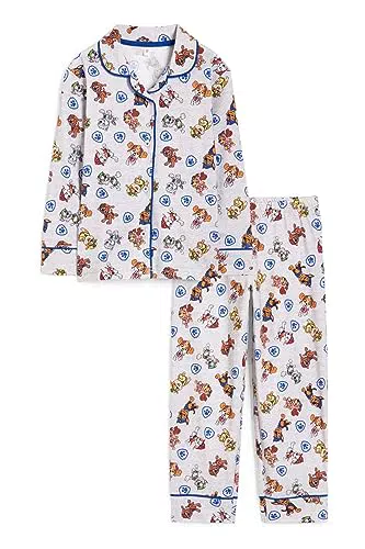 C&A Kinder Jungen Pyjama Set Relaxed Fit Bedruckt Paw Patrol hellgrau-Melange 98