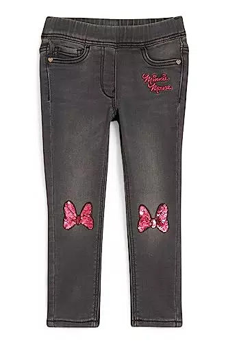 C&A Kinder Mädchen Hosen Pull-On Skinny Skinny Fit Minnie Maus Jeans-hellgrau 116