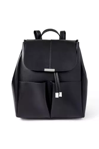 C&A Rucksack - Lederimitat schwarz 1 size