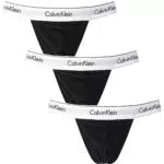Calvin Klein Herren 3er Pack Strings Baumwolle mit Stretch