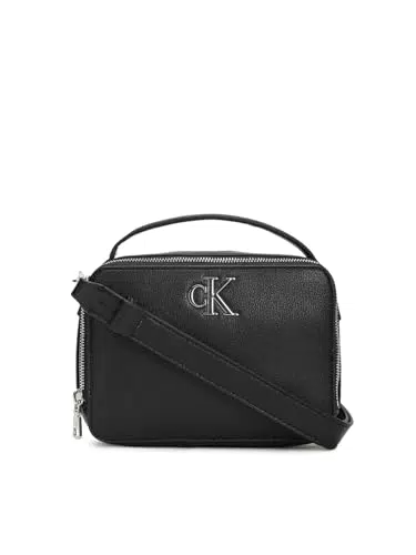 Calvin Klein Jeans Damen Umhängetasche Minimal Monogram Camera Bag Klein
