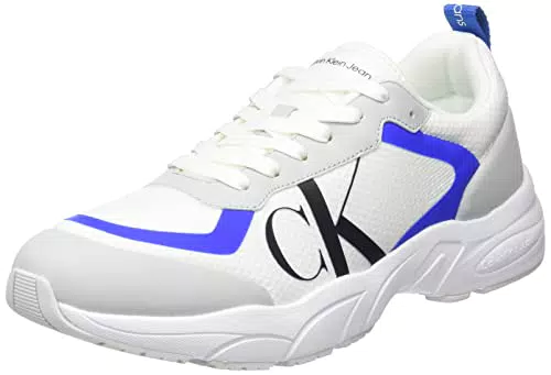 Calvin Klein Jeans Herren Runner Sneaker Retro Tennis Mesh Sportschuhe