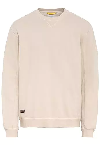 camel active Herren Sweatshirt aus Reiner Baumwolle Beige Menswear-
