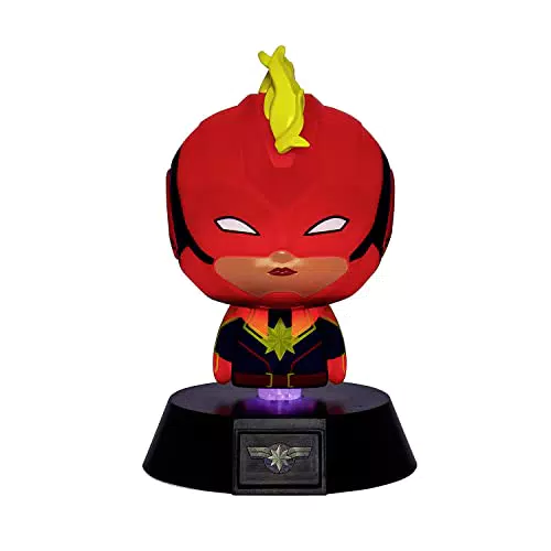 Captain Marvel Mini Leuchte Icon Light rot, bedruckt