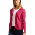 CECIL Damen B253720 Strickjacke, Cosy Coral Melange