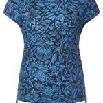 CECIL Damen B319622 Kurzarmshirt Bedruckt, deep Blue