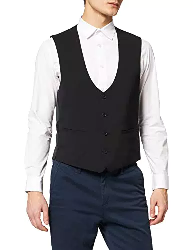 CG CLUB of GENTS Herren Anzugweste Arvin, Schwarz, 42