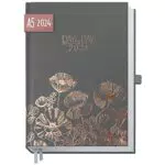Chäff Organizer Day by Day 2024 A5 1 Tag 1 Seite, Hardcover Tageskalender 2024 A5