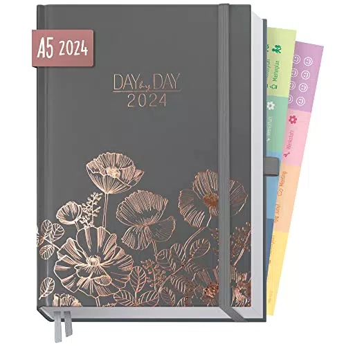 Chäff Organizer Day by Day Deluxe 2024 A5 1 Tag 1 Seite