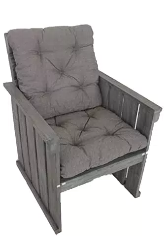 Chicreat Sitzkissen für Sessel, 2er-Set, dunkelgrau