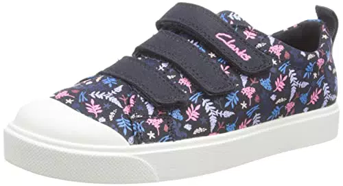 Clarks Mädchen City Vibe K Sneaker, Coton, Weit