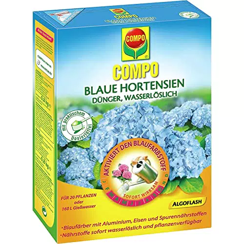 Compo Blaue Hortensien Dünger, Wasserlöslich, Aktivierung des Blaufarbstoffs