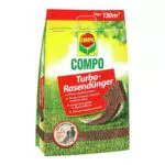 COMPO Turbo-Rasendünger - leistungsstarker Rasendünger für alle Rasenflächen - für schnelle Ergebnisse - 5 kg für 130 m