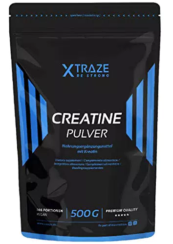 Creatin Monohydrat Pulver 500 g, Kreatin vegan, 100% rein