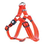 DDOXX Hundegeschirr Nylon, Step-In, Reflektierend, Verstellbar