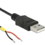 DeLock Kabel USB 2.0 Typ-A Stecker > 2 x offene Kabelenden Strom 1