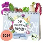 Der Wachsende Kalender VERGESSENE SORTEN 2024 I A5-Format I einpflanzbarer Kalender mit BIO-Saatgut