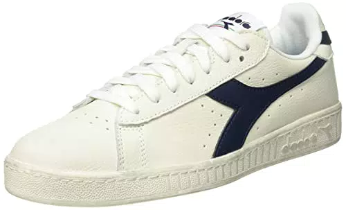 Diadora Unisex Game L Low Waxed Gymnastikschuh, Weiß/Blau