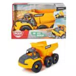 Dickie Toys Volvo Muldenkipper, Spielzeug Kipplaster mit Freilauf