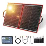 DOKIO 110W 18V Faltbar Solarmodule Monokristalline mit Solarregler FüR 12v Batterie