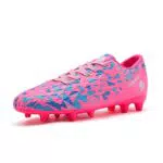 DREAM PAIRS Fußballschuhe Kinder Jungen Fußballschuhe Mädchen Atmungsaktive Fussball Schuhe Unisex Halle Trainingsschuhe Sportschueh für Outdoor Fuchsia/ROSA/ROYAL/BLAU HZ19003K-E Größe 37