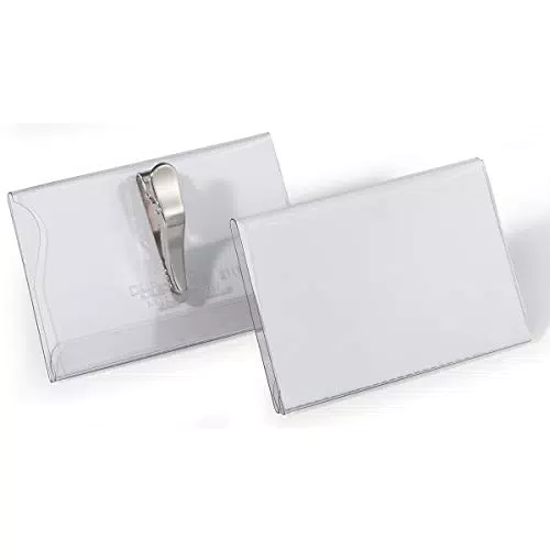 Durable Namensschild Packung à 25 Stück, transparent