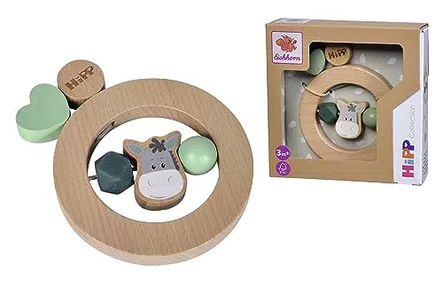 Eichhorn - Baby HiPP Ring Greifling mit Eselmotiv, 10cm