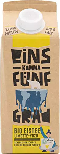 Eistee einskommafünfgrad Limette-Yuzu bio