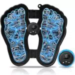 Elektrische Fußmassagegeräte tragbare Fußmassage-Maschine USB-Aufladung Faltbares EMS Fußmassagegerät mit 6 Modi & 9 einstellbaren Intensitätsstufen