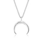 Elli Halskette Damen Sichel Halbmond Astro Blogger in 925 Sterling Silber