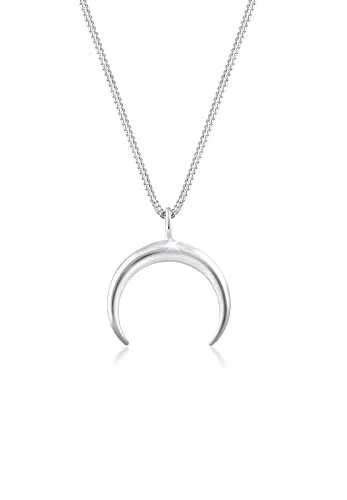 Elli Halskette Damen Sichel Halbmond Astro Blogger in 925 Sterling Silber