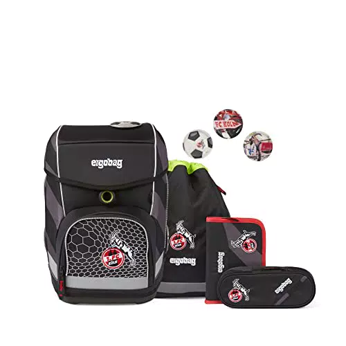 ergobag cubo Set ergonomischer Schulrucksack Klassisch 6-teilig 1. Klasse Grundschule