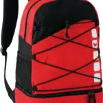 Erima Rucksack Club 5 Multifunktionsrucksack mit Bodenfach Rot/Schwarz One Size