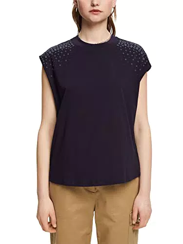 ESPRIT Damen 033CC1K305 T-Shirt, 400/NAVY