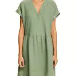 ESPRIT Damen 043EE1E305 Kleid, 266/PALE Khaki 2, 38