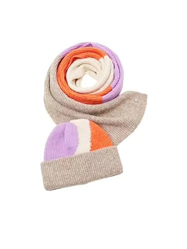 ESPRIT Damen 113EA1Q322 Geschenkbox Schal Mütze, 270/BEIGE