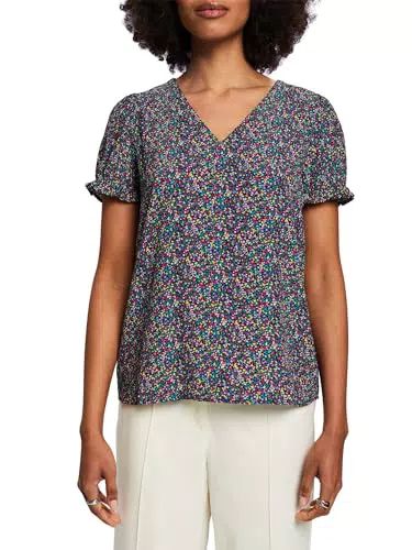 ESPRIT Damen 992CC1F302 Bluse, 404/NAVY 5, X