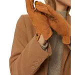 ESPRIT Damen Fäustlinge 111ea1r309, 235/Caramel, 8