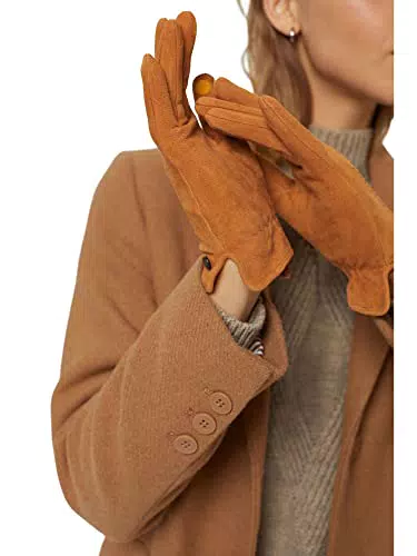 ESPRIT Damen Fäustlinge 111ea1r309, 235/Caramel, 8