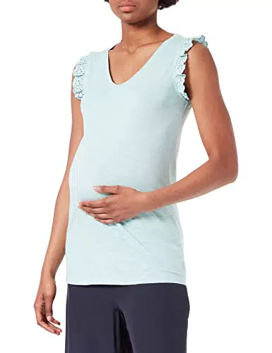 ESPRIT Maternity Damen Sleeveless T-shirt T Shirt, Pale Mint - 356