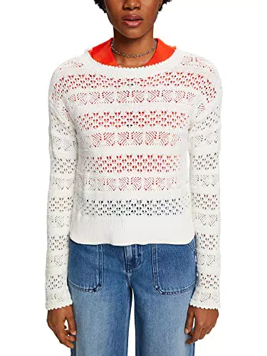 ESPRIT Strukturierter Pullover aus nachhaltiger Baumwolle